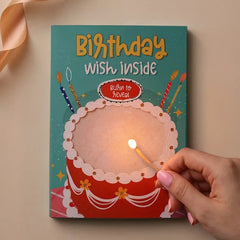 Birthday Hidden Message Fire Card