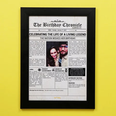 Birthday Chronicle Frame